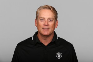 This is a 2015 photo of Jack Del Rio of the Oakland Raiders NFL football team. This image reflects the Oakland Raiders active roster as of Monday, June 8, 2015 when this image was taken. (AP Photo)