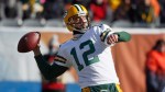 Green Bay Packers quarterback Aaron Rodgers (12) throws a pass during the first half of an NFL football game against the Chicago Bears, Sunday, Dec. 18, 2016, in Chicago. (AP Photo/Nam Y. Huh)