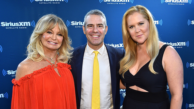 Goldie Hawn and Amy Schumer stop by SiriusXM on May 1