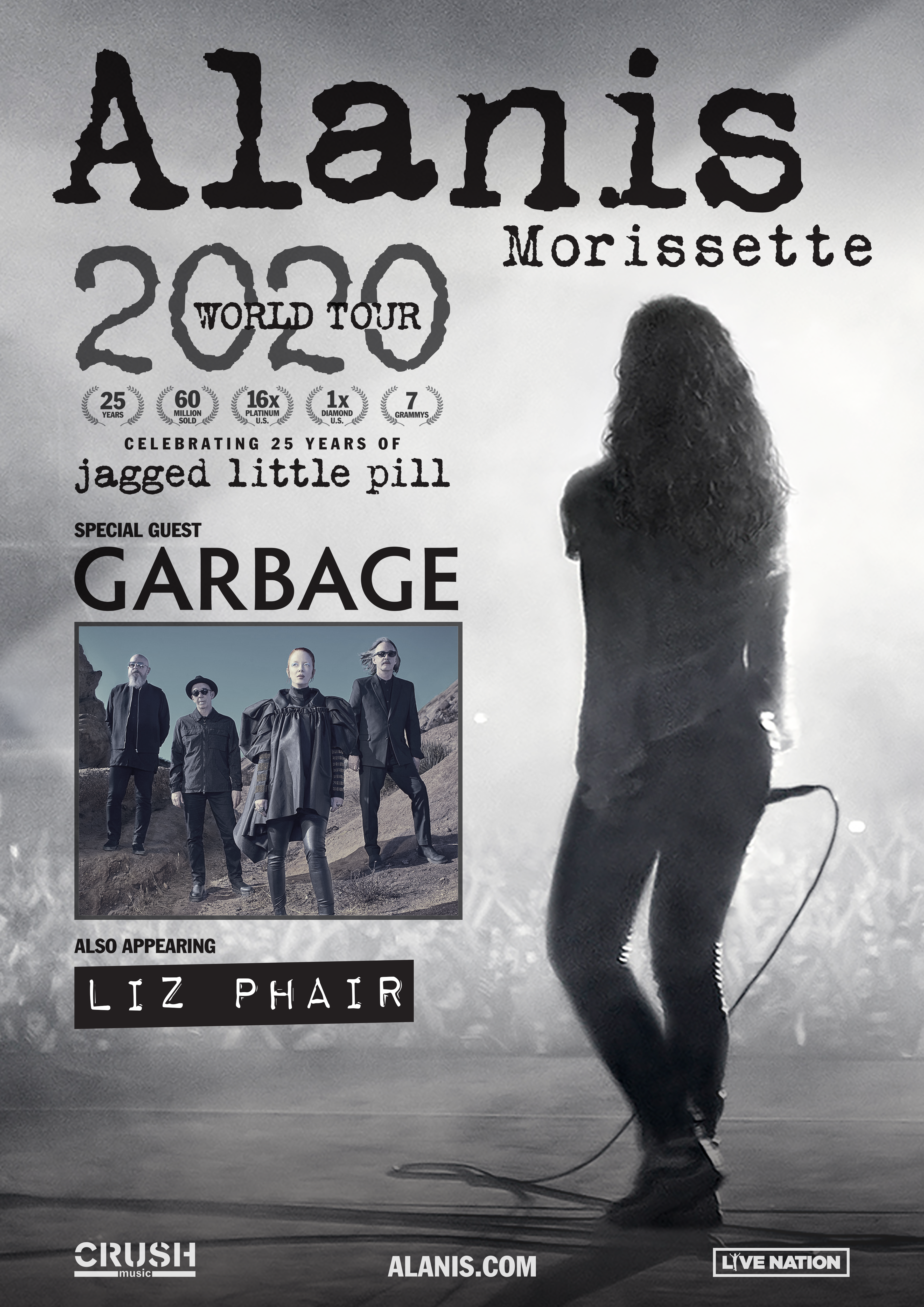 Alanis Morissette 2020 World Tour Poster