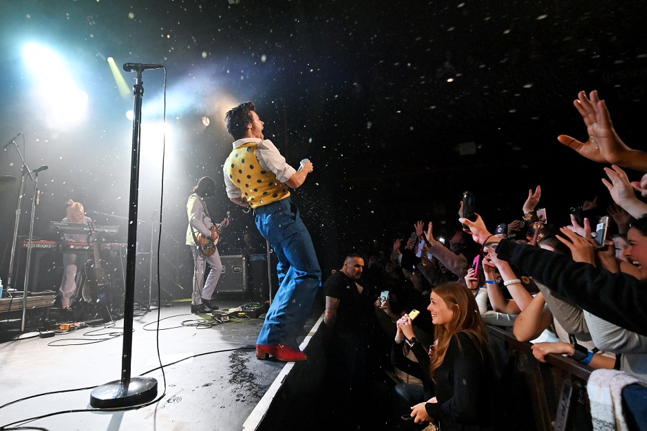 Harry Styles performs for SiriusXM and Pandora at Music Hall of Williamsburg.