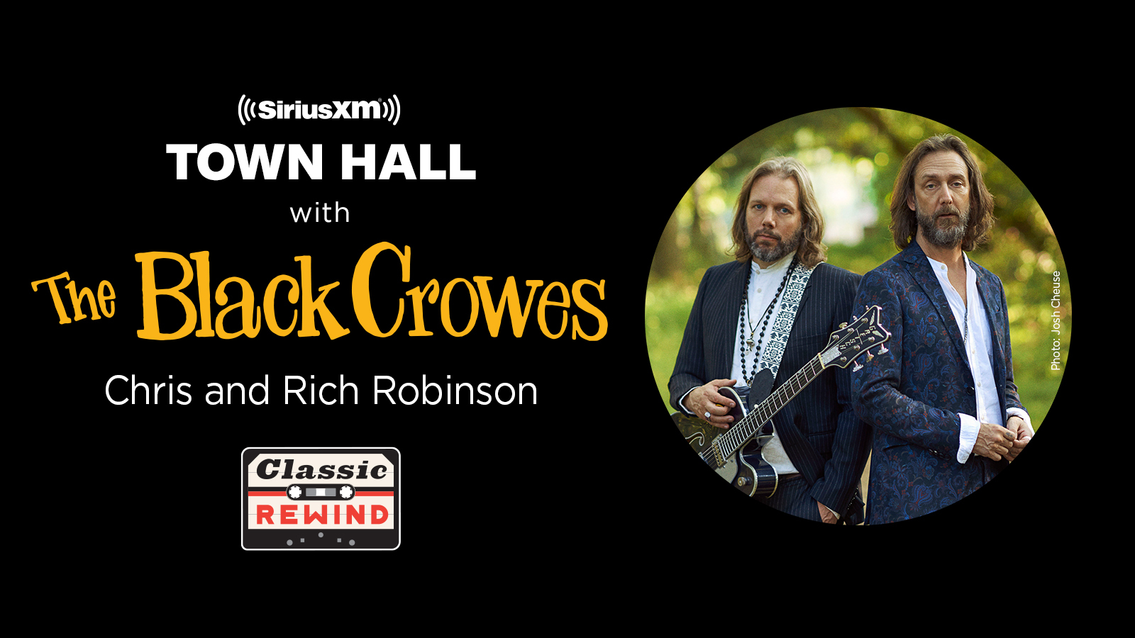 SiriusXM The Black Crowes Town Hall