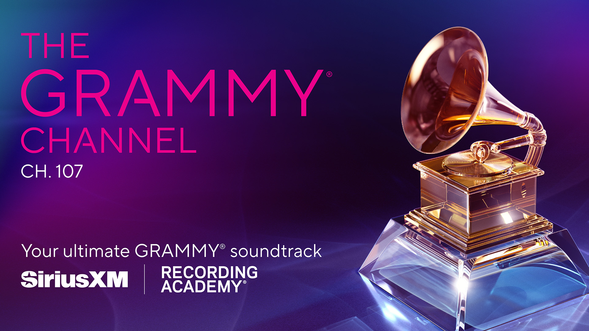 The Grammy Channel on SiriusXM Ch. 107