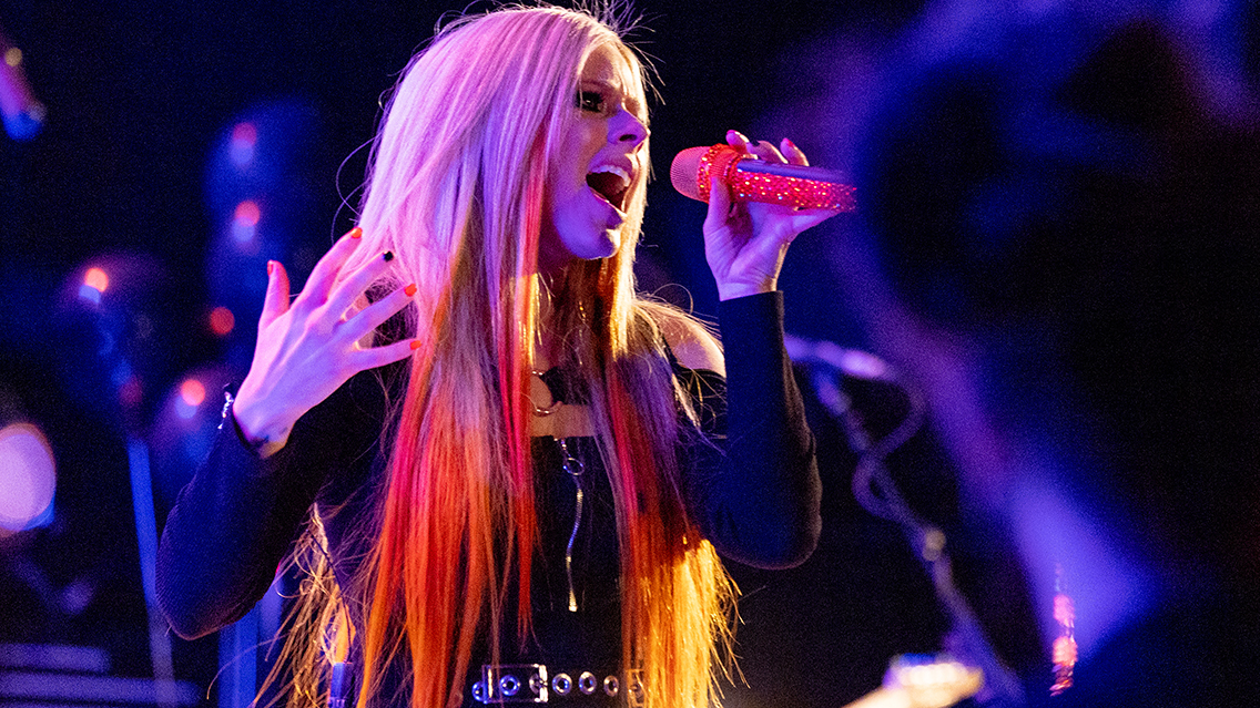 Avril Lavigne Performs Live At The Roxy For SiriusXM And Pandora's Small Stage Series In Los Angeles