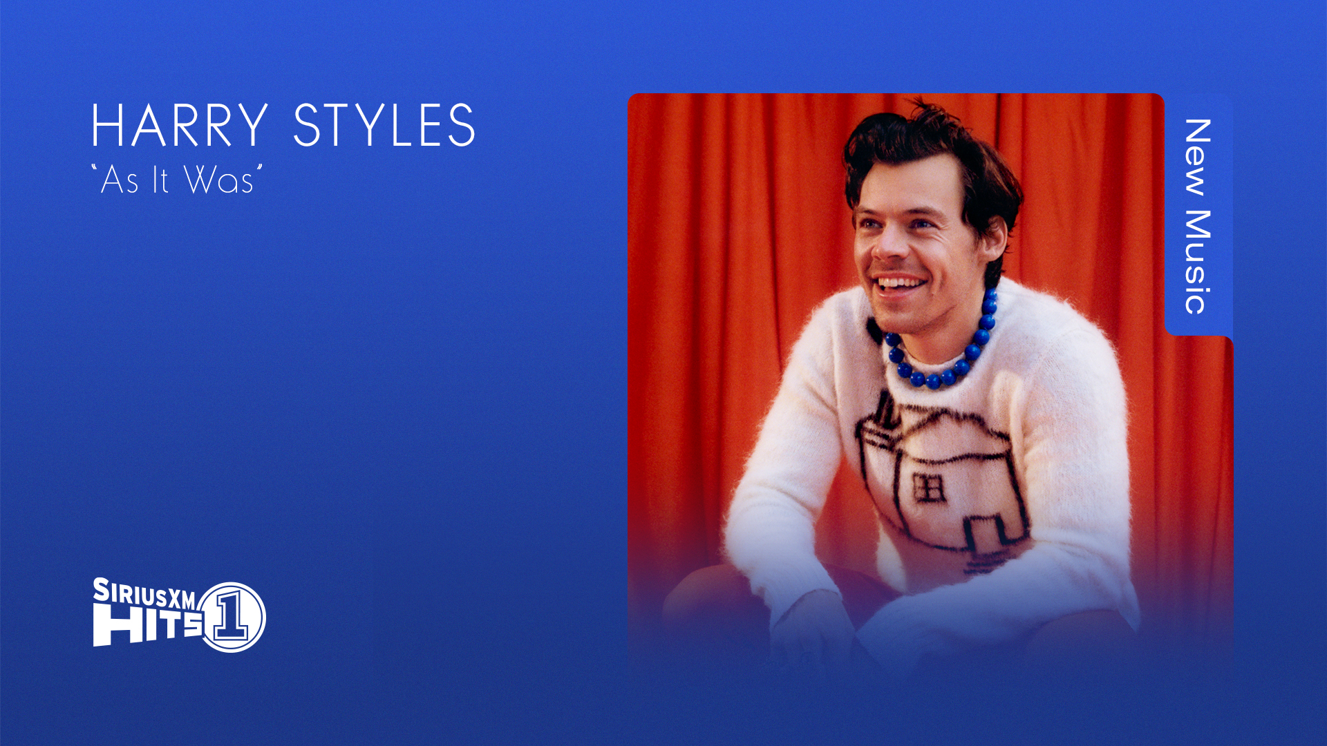 Harry Styles As It Was on SiriusXM Hits 1