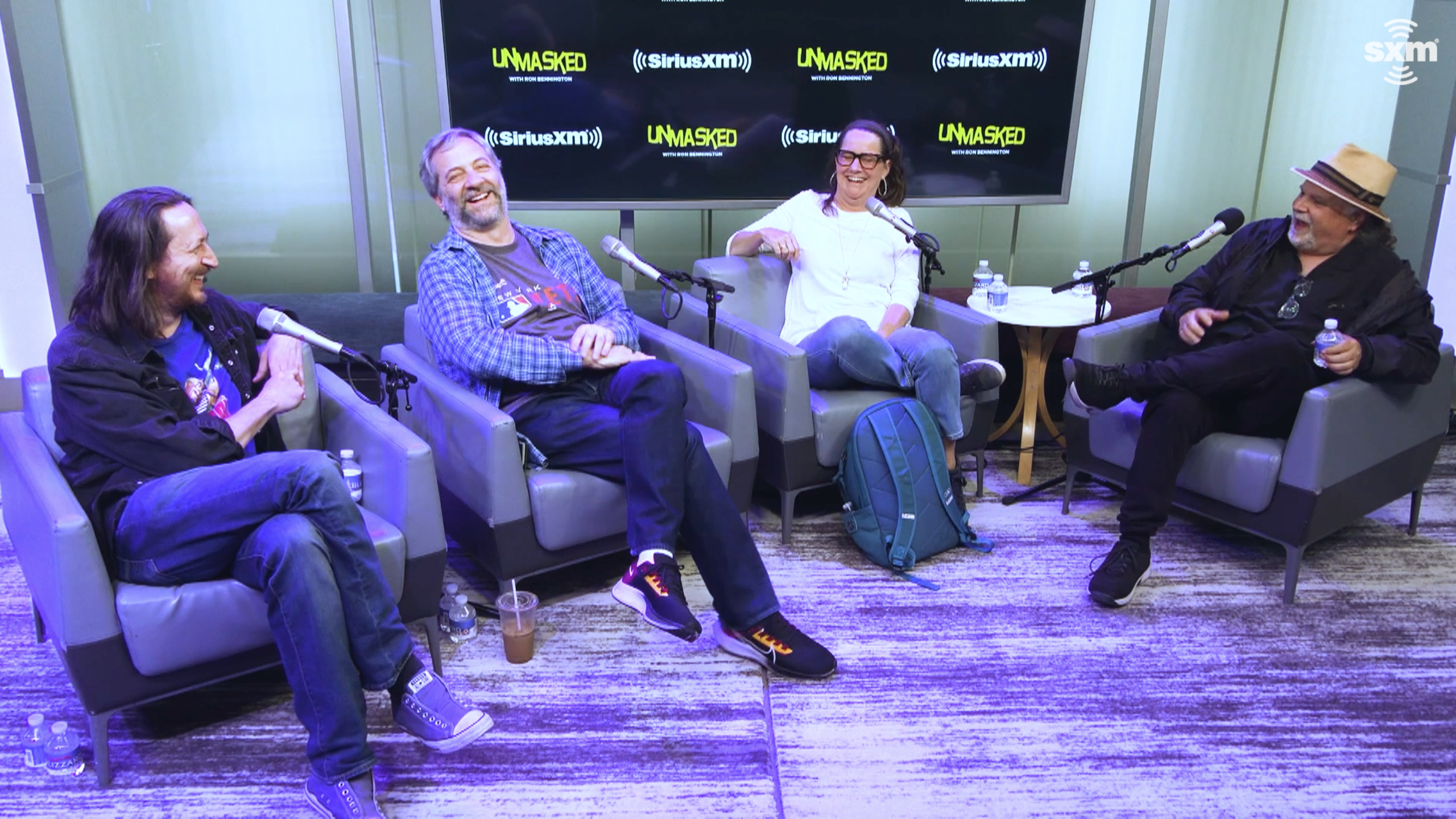 Michael Bonfiglio, Judd Apatow, Kelly Carlin, Ron Bennington on Unmasked