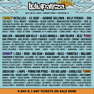 SiriusXM to Broadcast Lollapalooza Performances