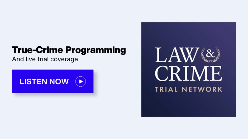 SiriusXM Law&Crime Channel - True-Crime Programming; And live trial coverage - Listen Now button