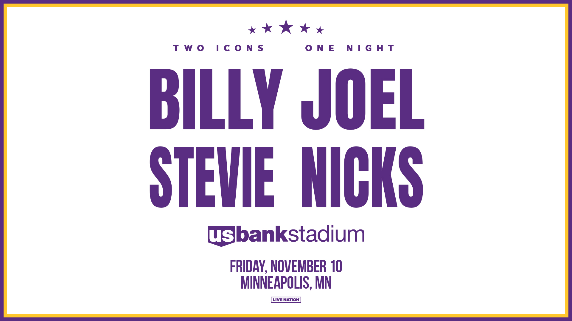 Billy Joel Stevie Nicks Minneapolis