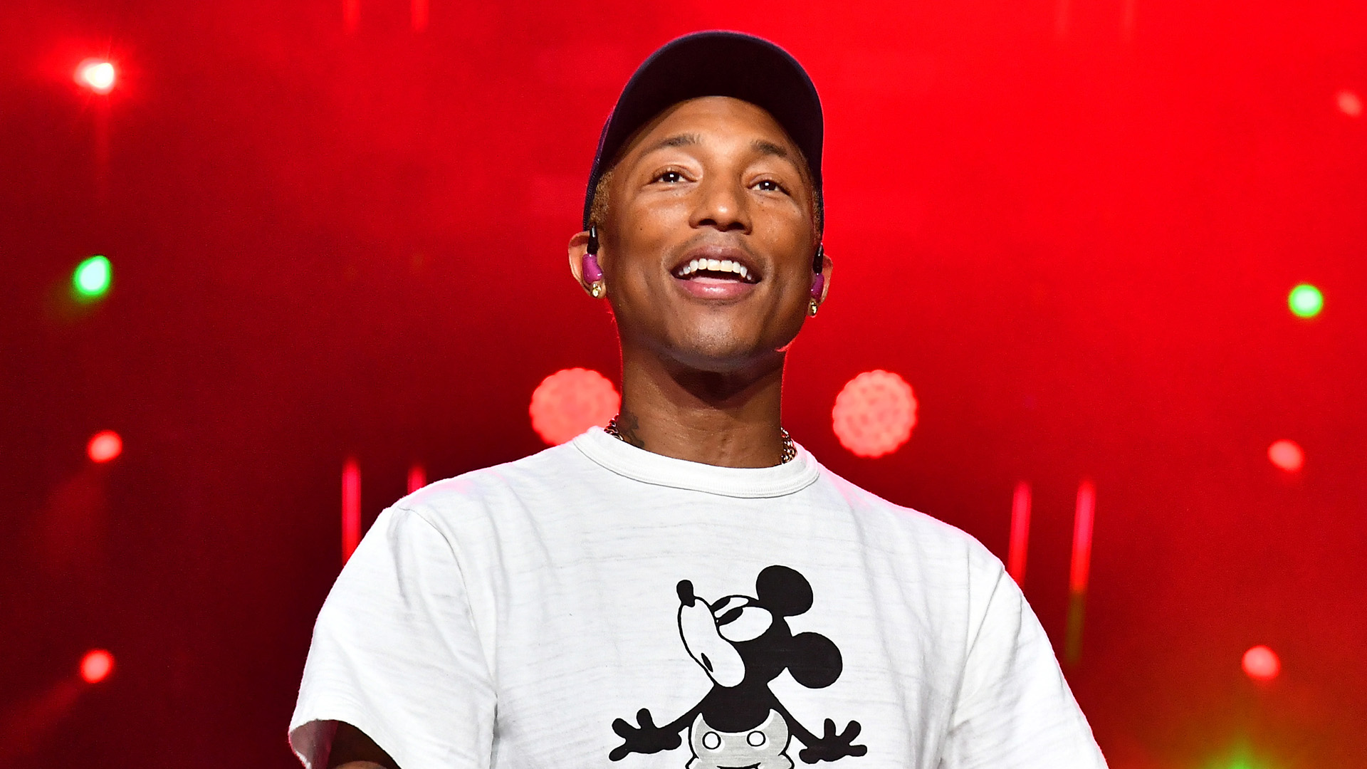 Pharrell Williams performs in concert during 2019 ESSENCE Festival at Louisiana Superdome on July 07, 2019 in New Orleans, Louisiana.