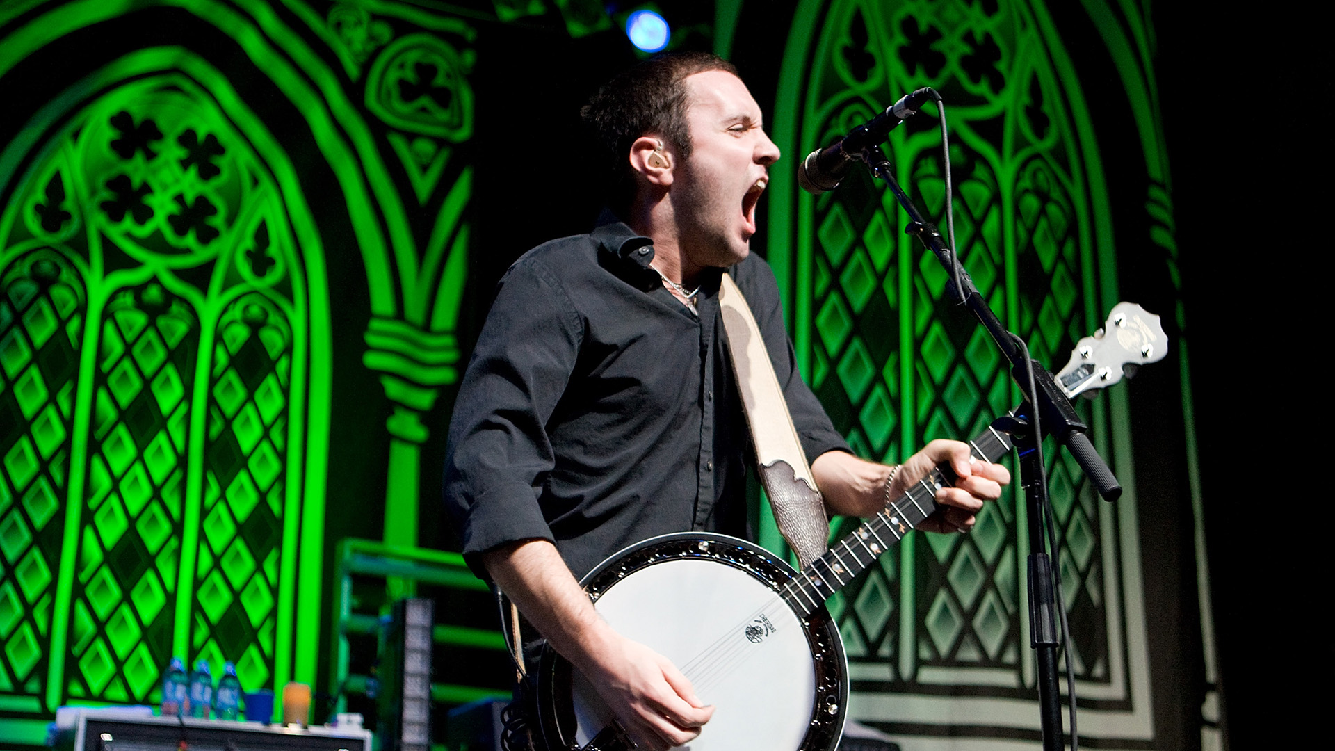 Jeff Darosa of Dropkick Murphys performs in the Egyptian Room at the Murat Theatre on March 4, 2009 in Indianapolis, Indiana.
