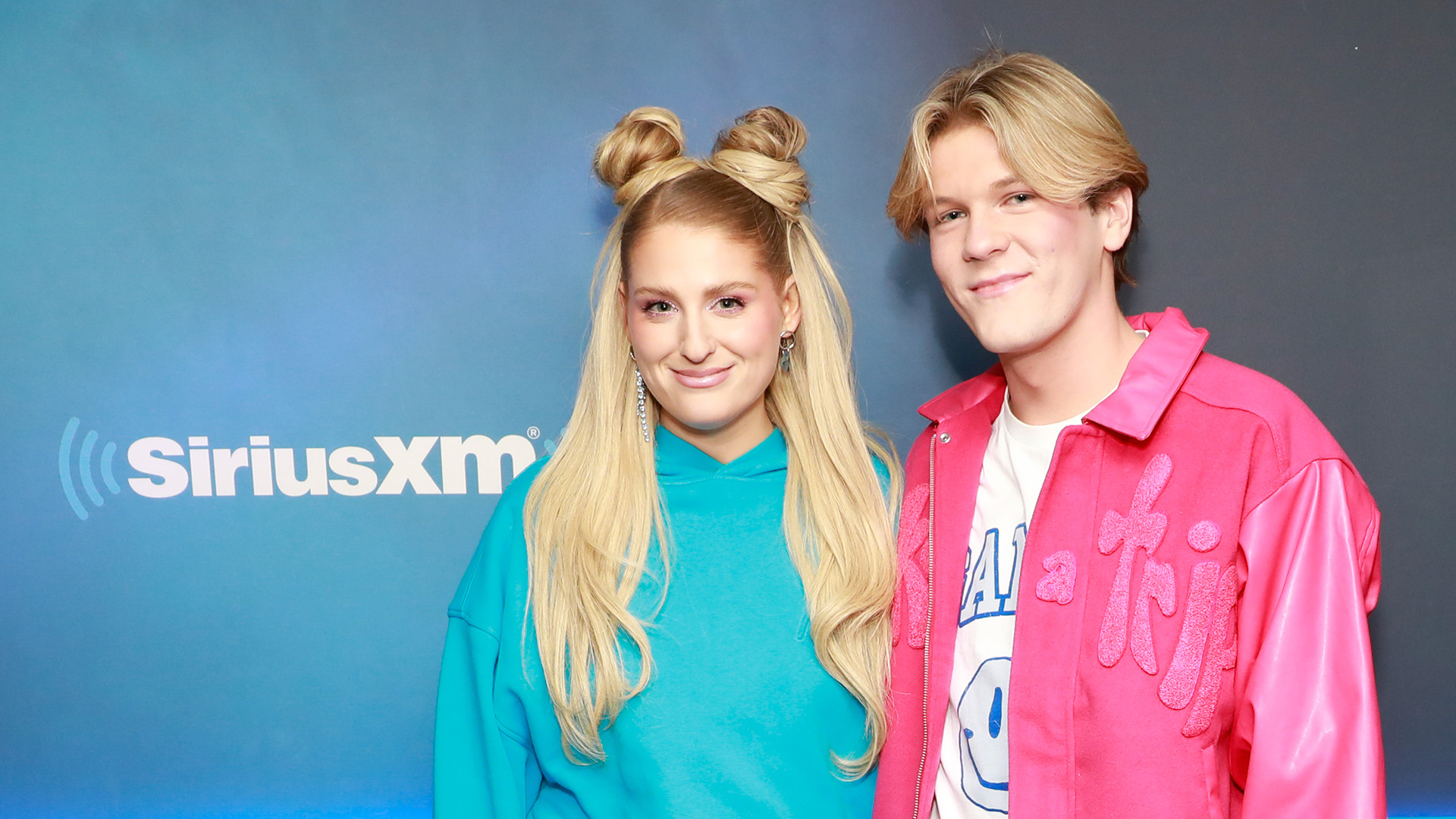 Meghan Trainor and Davis Burleson at SiriusXM