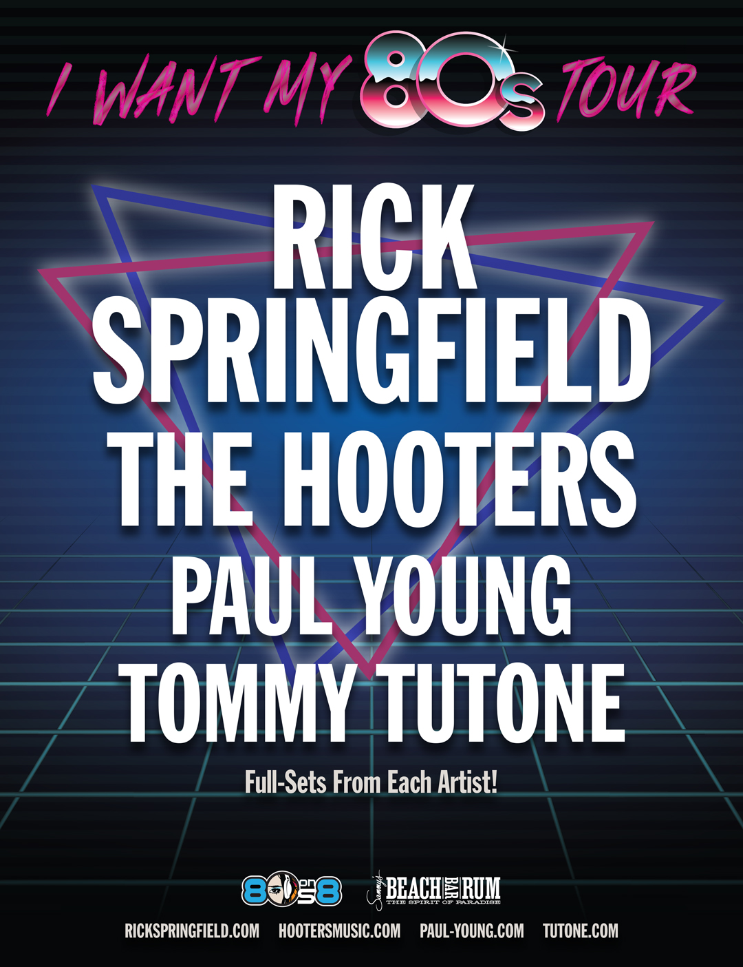 ’80s on 8 Presents I Want My ’80s Tour with Rick Springfield & Guests