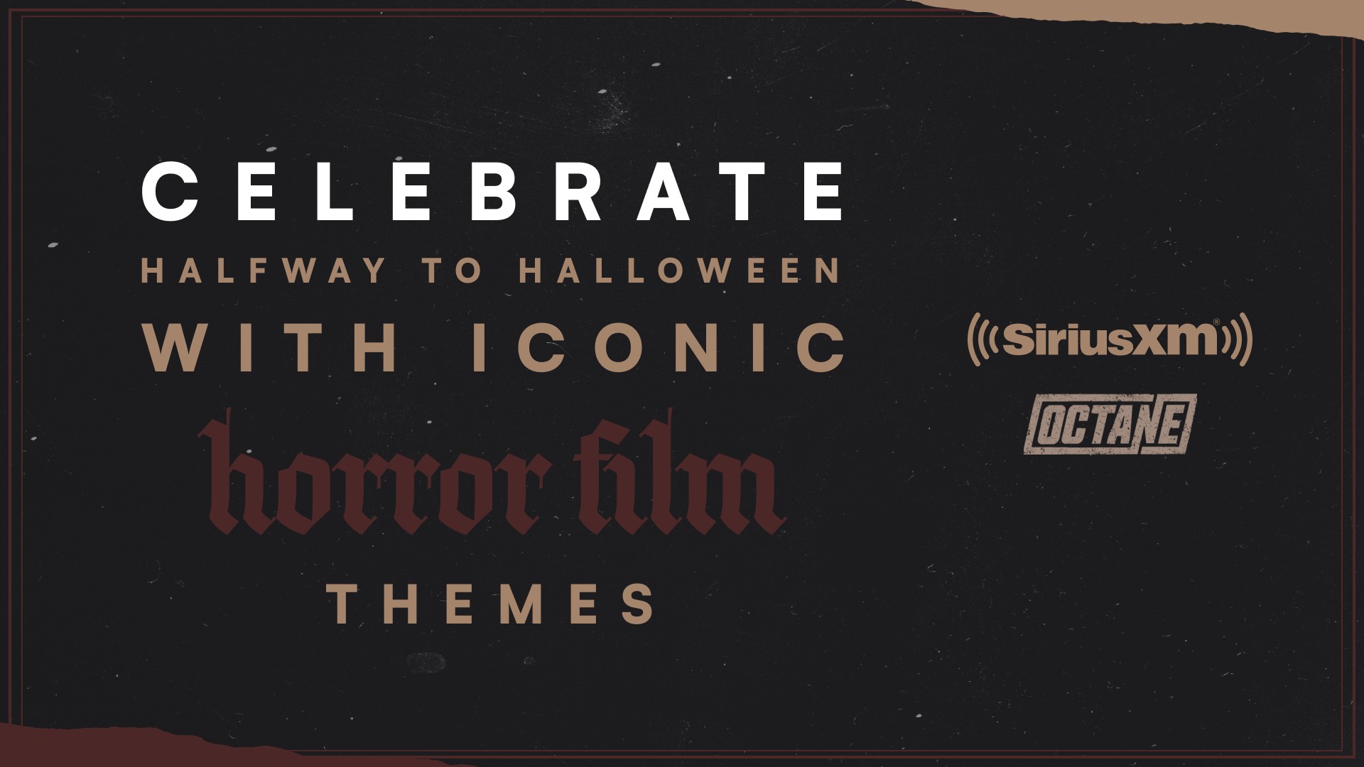 Halfway to Halloween - Iconic Horror Film Themes - SiriusXM Octane