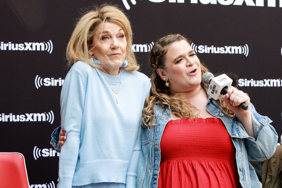 Victoria Clark and Bonnie Milligan attend SiriusXM on Broadway presents the cast of "Kimberly Akimbo" at Margaritaville resort Times Square on May 23, 2023 in New York City. (Photo by Jason Mendez/Getty Images for SiriusXM)