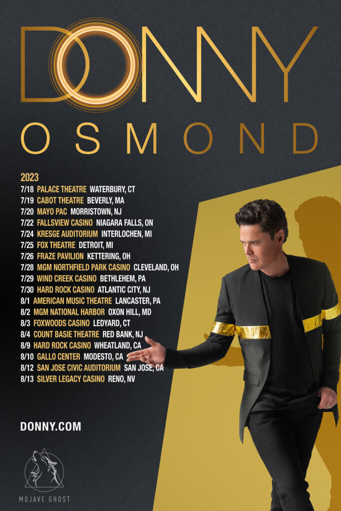 Donny Osmond To Take Over SiriusXM Station In Honor Of His Tour   Donny2023 Venues HiRes 683x1024 1 