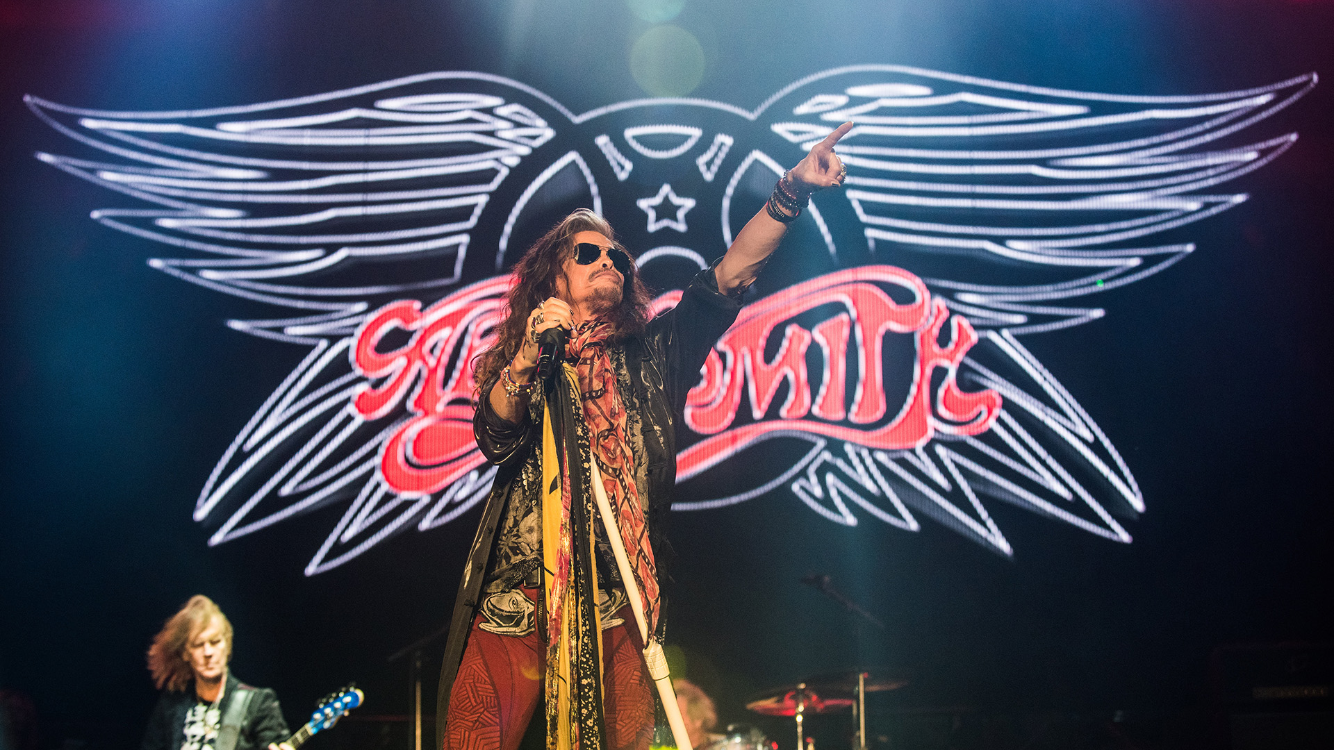 Musician Steven Tyler of Aerosmith performs on the Sunset Cliffs Stage during the 2016 KAABOO Del Mar at the Del Mar Fairgrounds on September 17, 2016 in Del Mar, California.