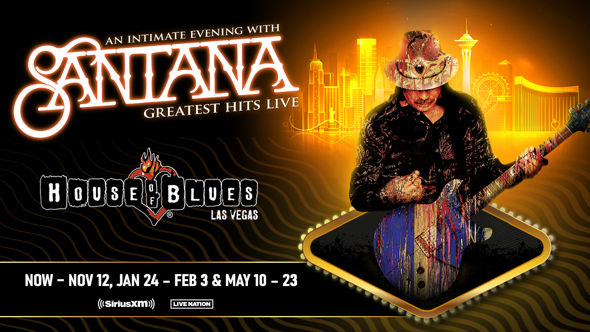 Santana Las Vegas Residency 2023 2024 Presale