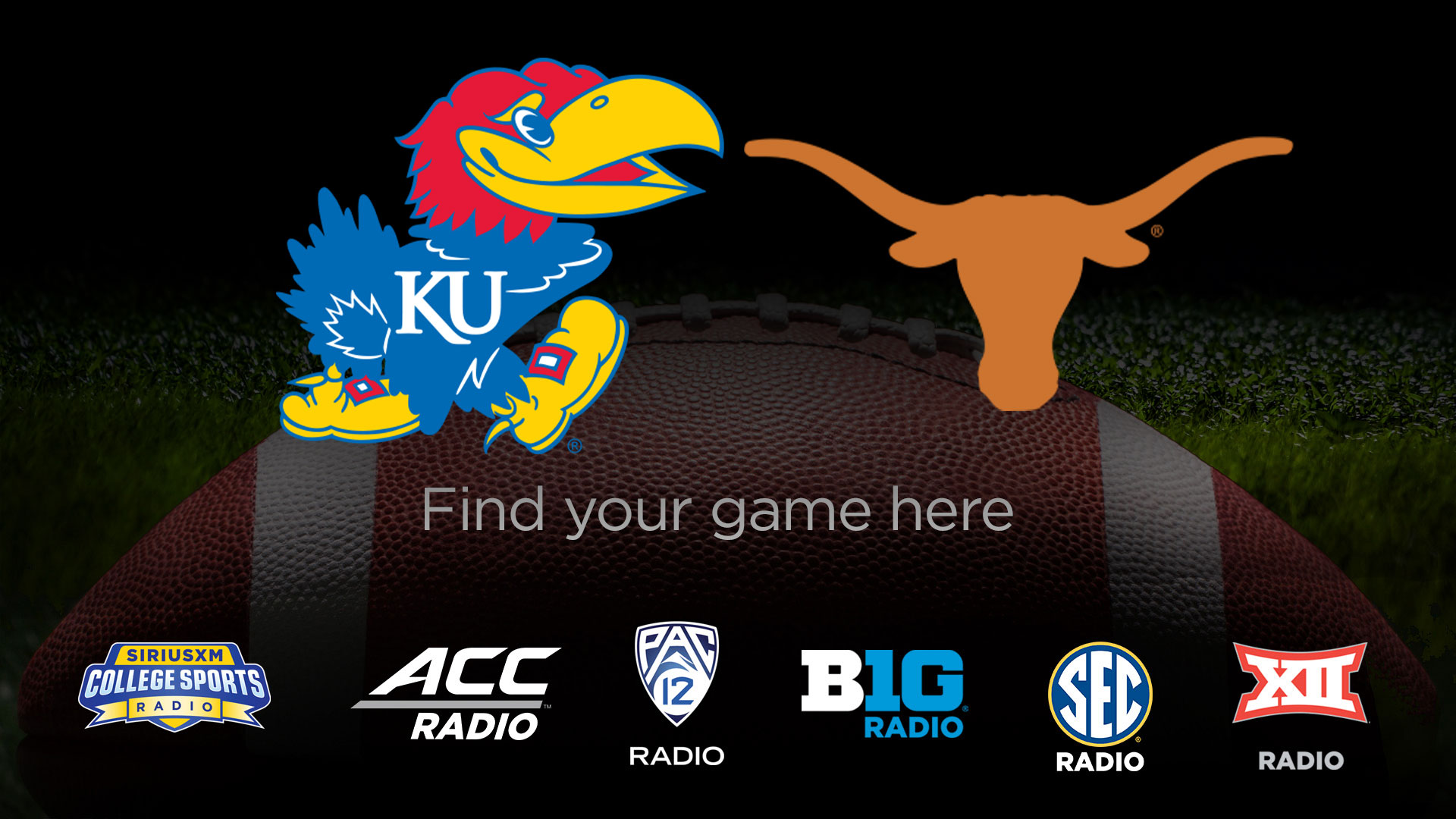 Listen Live: Kansas Jayhawks vs. Texas Longhorns 9/30