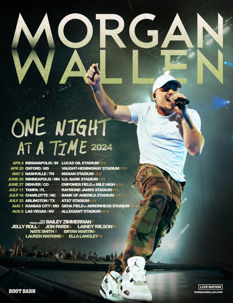 Wallen Adds 10 Stadium Shows to 2024 Tour