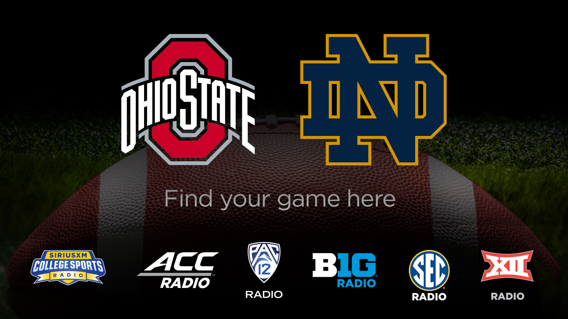 Listen to the Ohio State Buckeyes Face the Notre Dame Fighting Irish September 23 on SiriusXM