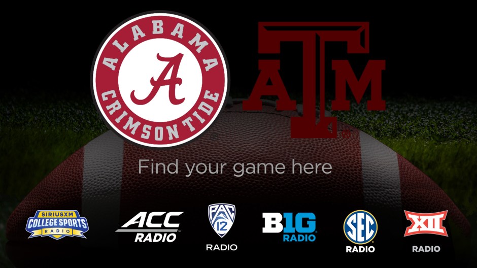 Listen Live: Alabama Crimson Tide vs. Texas A&M Aggies 10/7