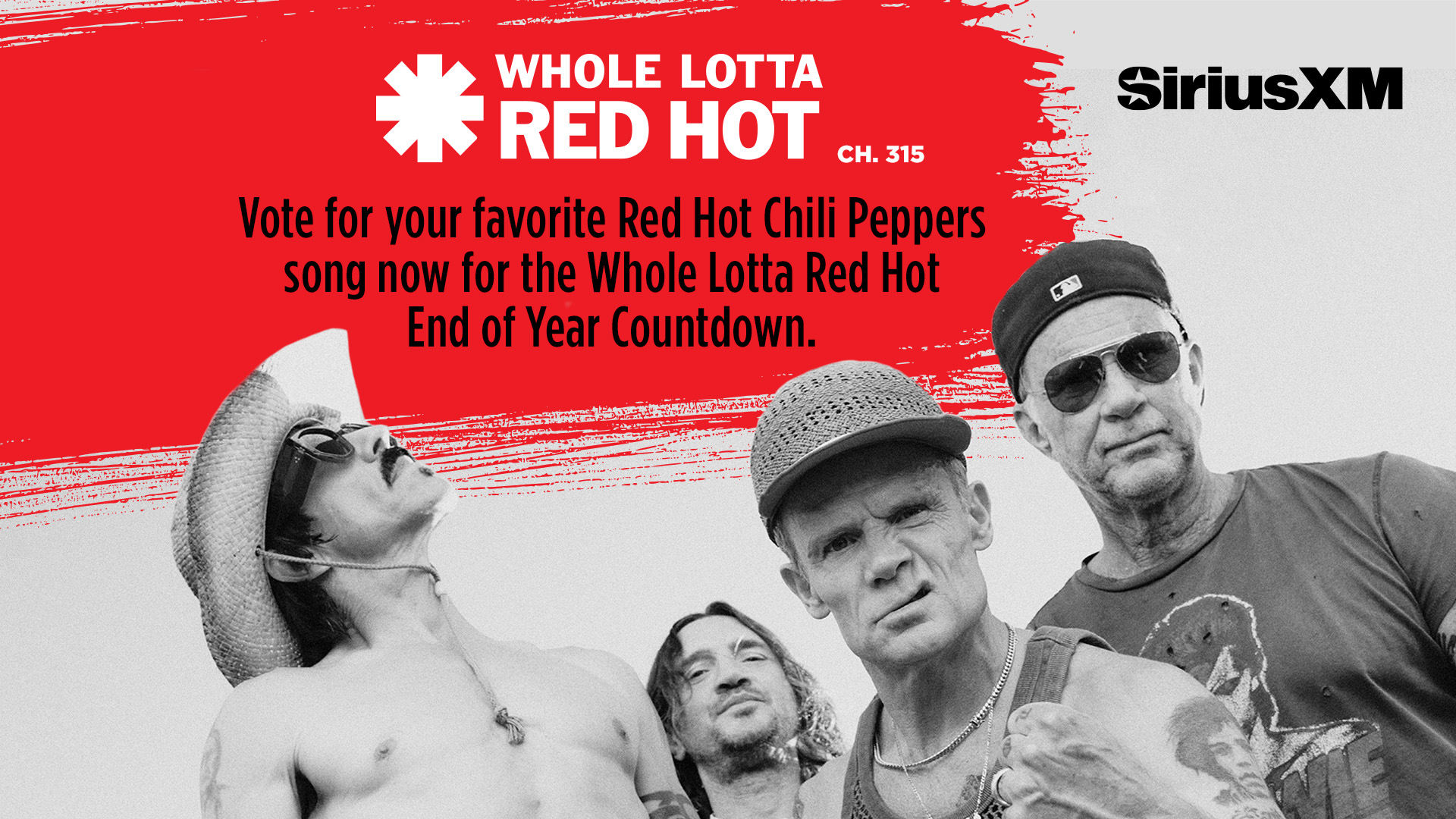 SiriusXM Whole Lotta Red Hot - Red Hot Chili Peppers End of Year Countdown