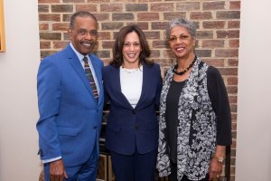 kamala harris, joe madison and sharon madison