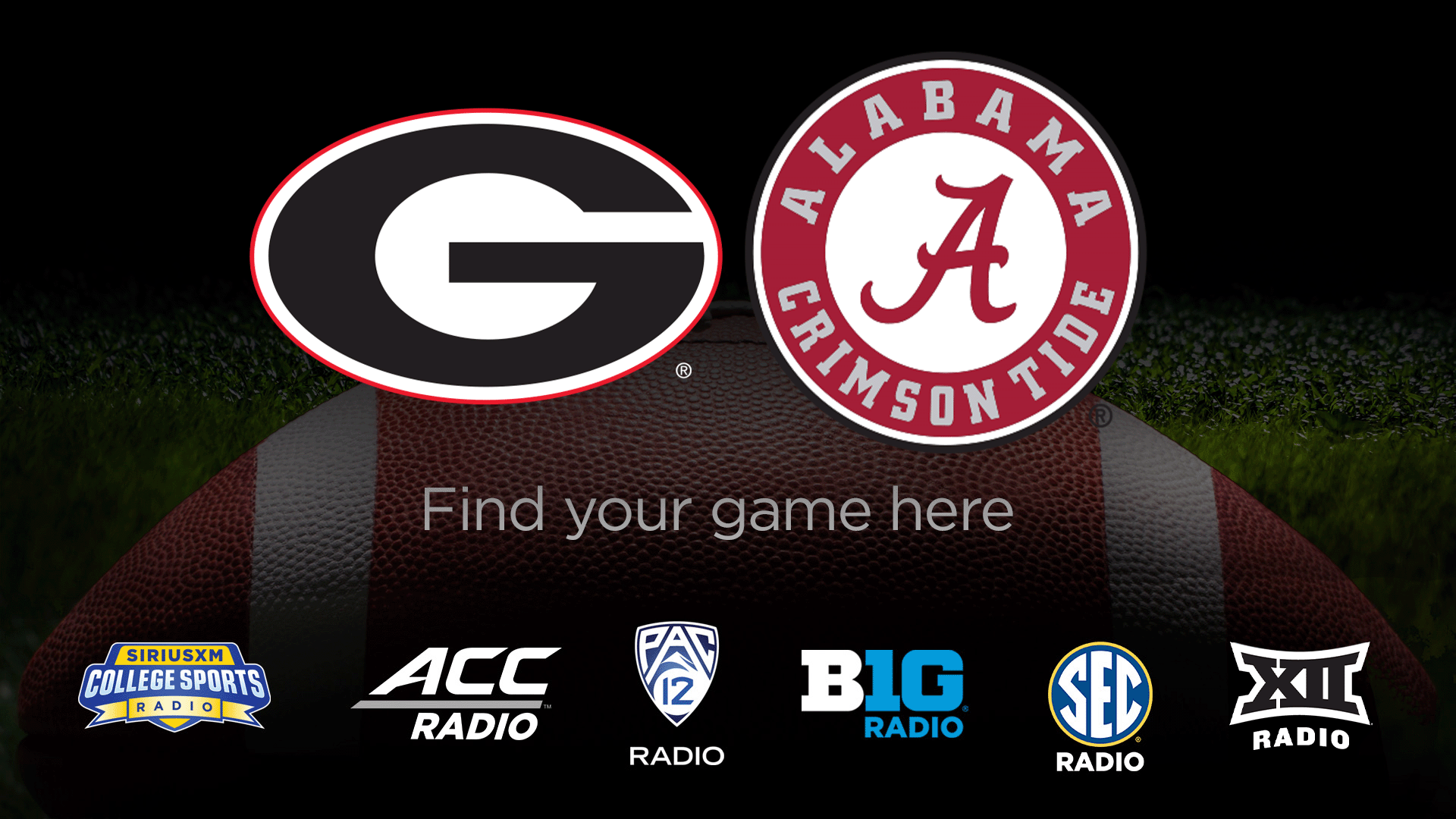 Georgia and deals alabama game