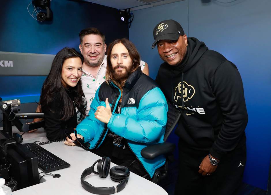 NEW YORK, NEW YORK – NOVEMBER 10: Jared Leto with 'The Morning Mash Up' on SiriusXM Hits 1 at the SiriusXM Studios on November 10, 2023, in New York City. (Photo by Maro Hagopian for SiriusXM)