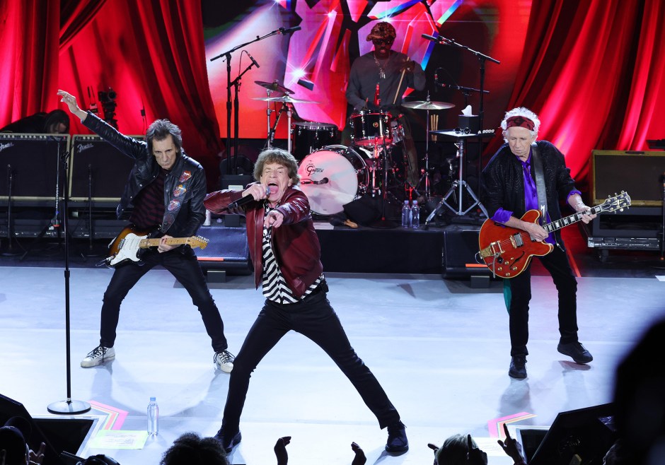 Rolling Stones perform. Photo by Kevin Mazur Getty Images for The Rolling Stones