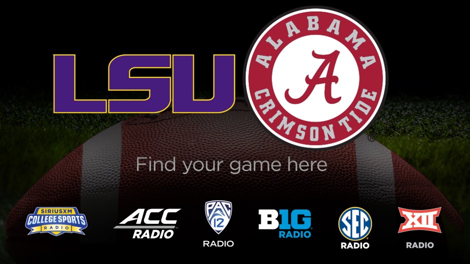 Listen Live Alabama Crimson Tide Radio Broadcast on SiriusXM