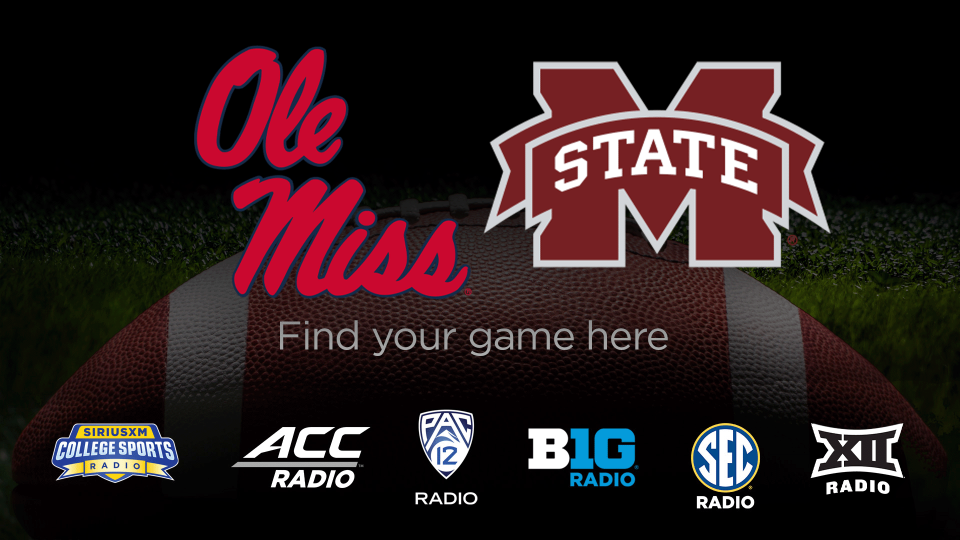 College Football Rivalry Week Where to Listen on SiriusXM