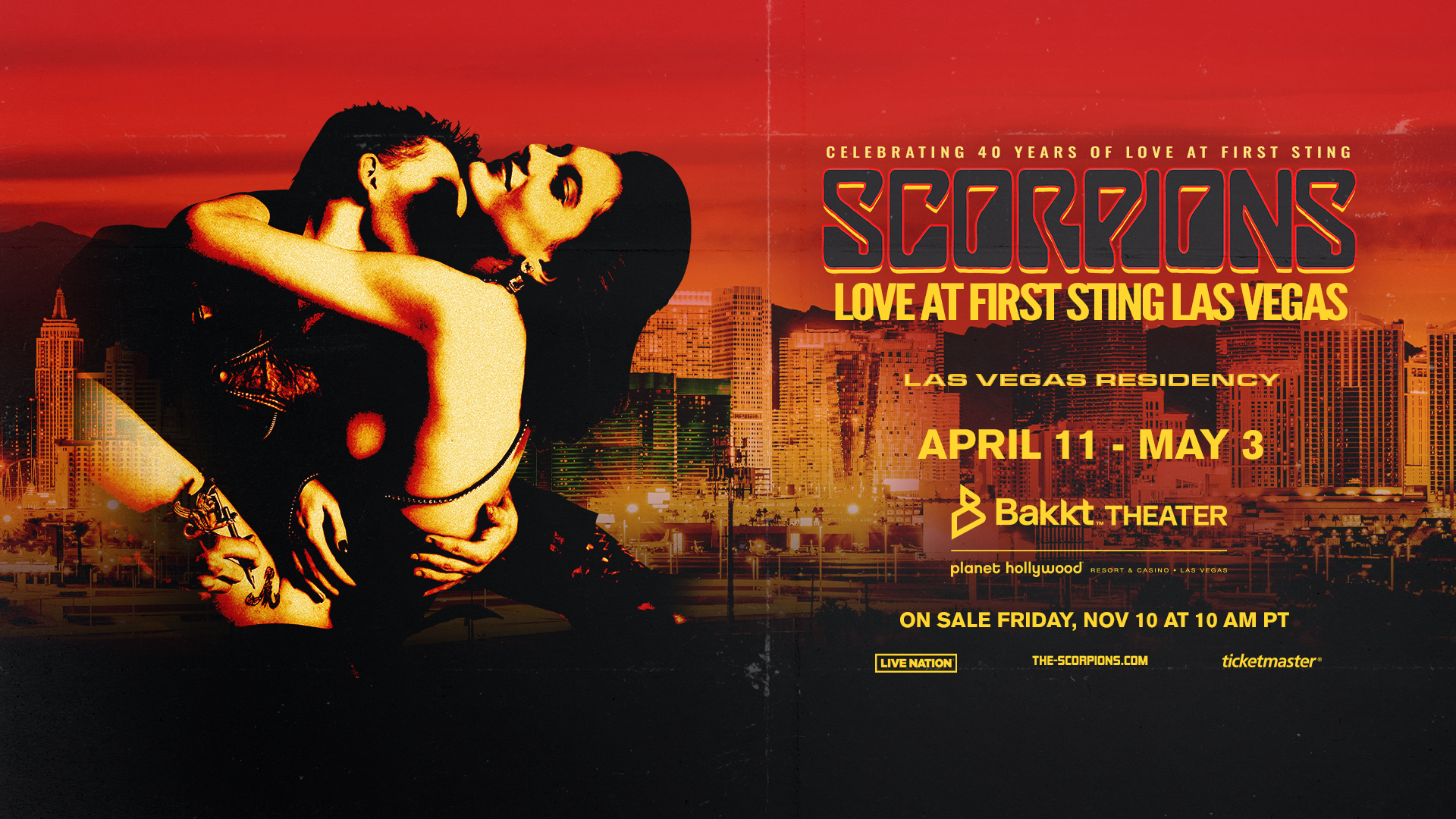 Drivkraft let at håndtere Klappe Pre-Sale Tickets: Scorpions – Love at First Sting Las Vegas 2024