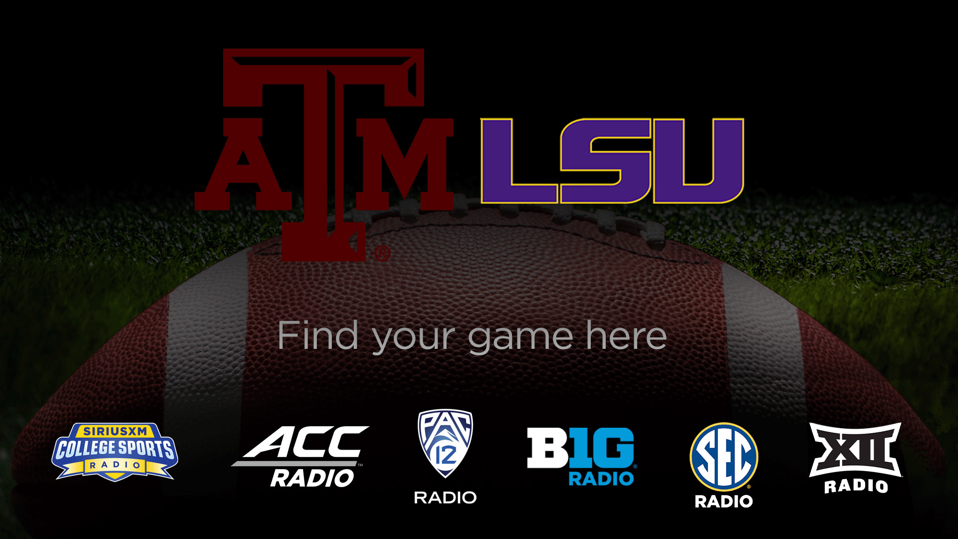 College Football Rivalry Week Where to Listen on SiriusXM