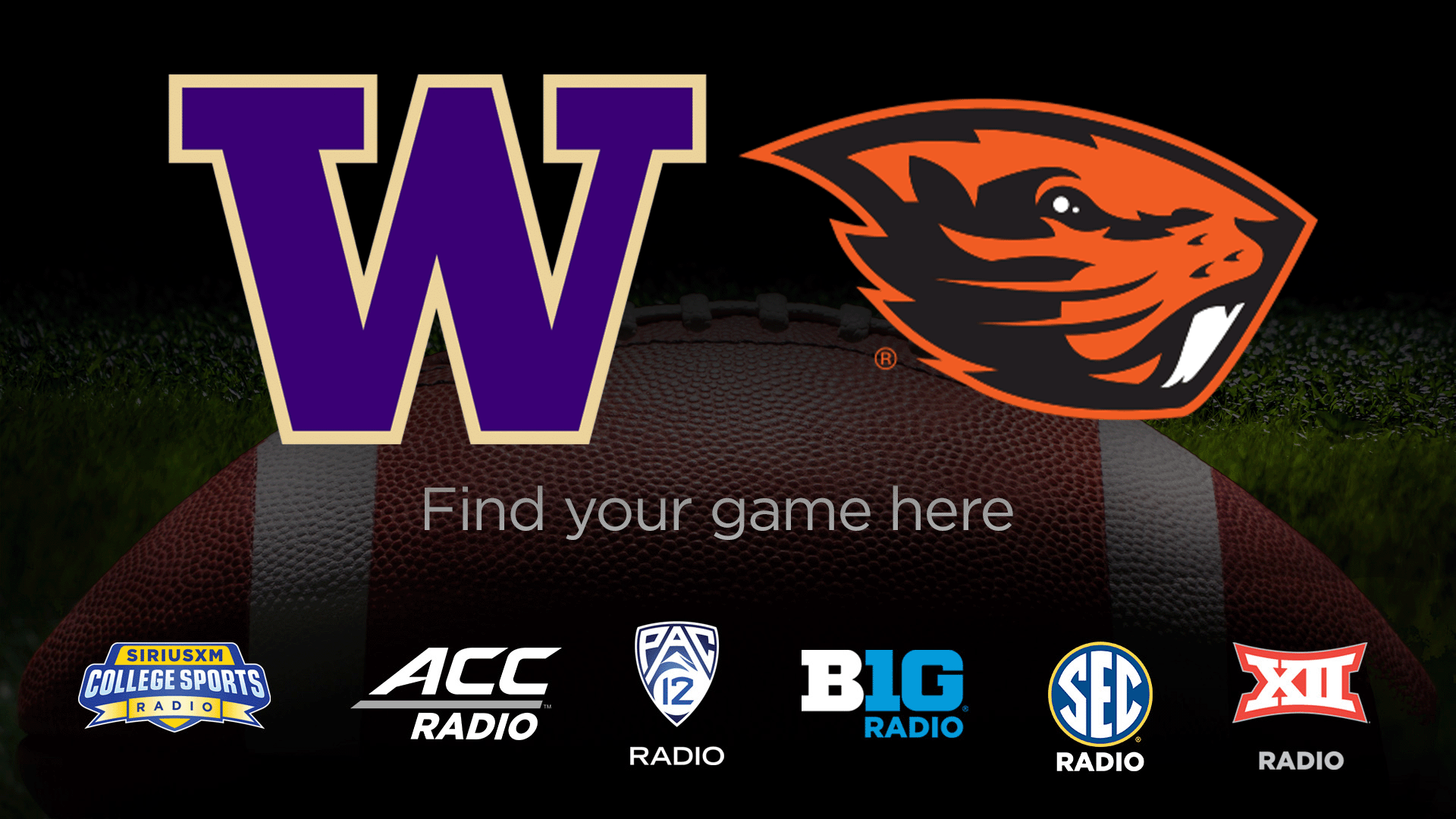 Listen Live Washington Huskies vs. Oregon State Beavers 11/18