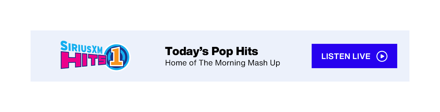 SiriusXM Hits 1 - Today's Pop Hits - Home of The Morning Mash Up - Listen Live Button