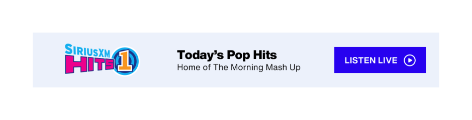 SiriusXM Hits 1 - Today's Pop Hits - Home of The Morning Mash Up - Listen Live Button