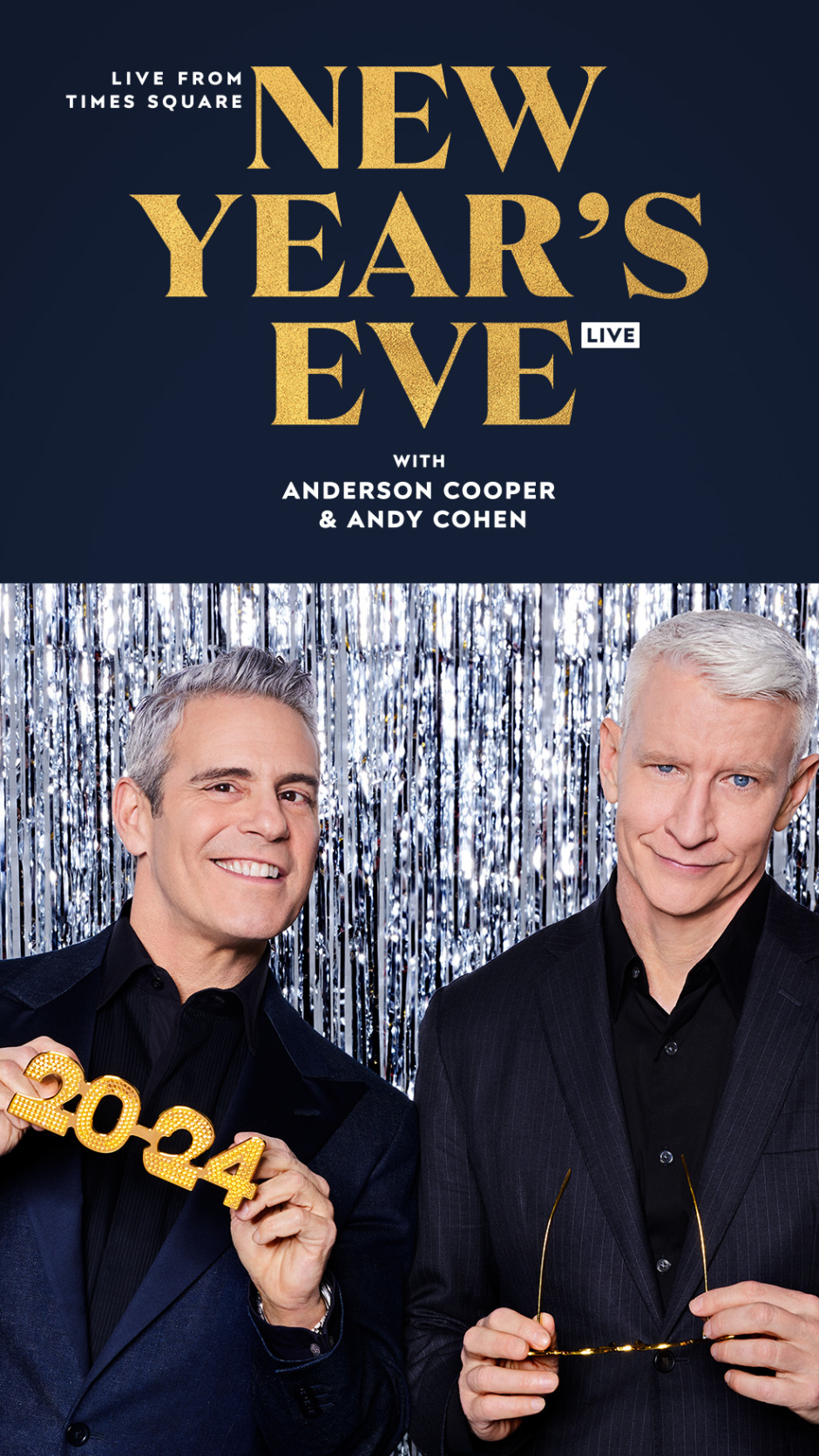 Listen to Andy Cohen and Anderson Cooper’s New Year’s Eve Live