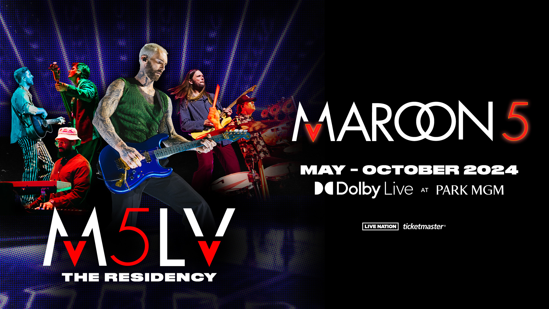 Maroon 5 Las Vegas May-October 2024