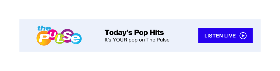 SiriusXM The Pulse - Today's Pop Hits; It's YOUR pop on The Pulse - Listen Live button