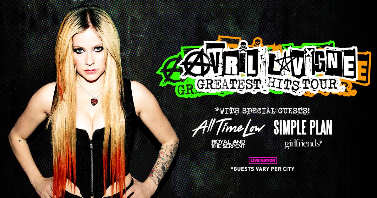 Avril Lavigne Announces Greatest Hits Tour   Static Social FacebookPR 1200x630 AvrilLavigne 2024 National 