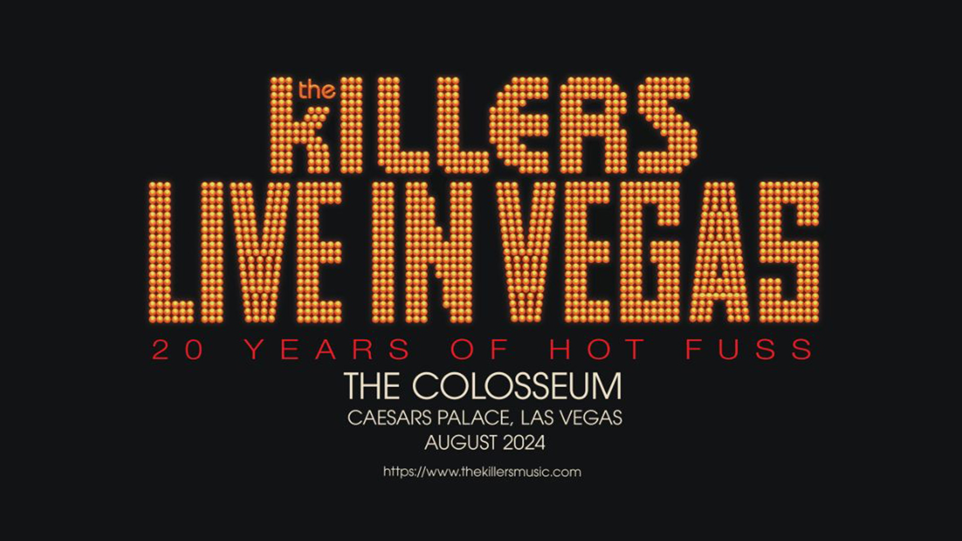 The Killers Live In Vegas 16x9 art