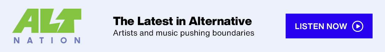 SiriusXM Alt Nation logo - The Latest in Alternative; Artists and music pushing boundaries - Listen Now button