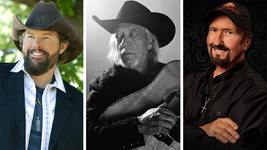 country music hall of fame: toby keith, john anderson, and james burton