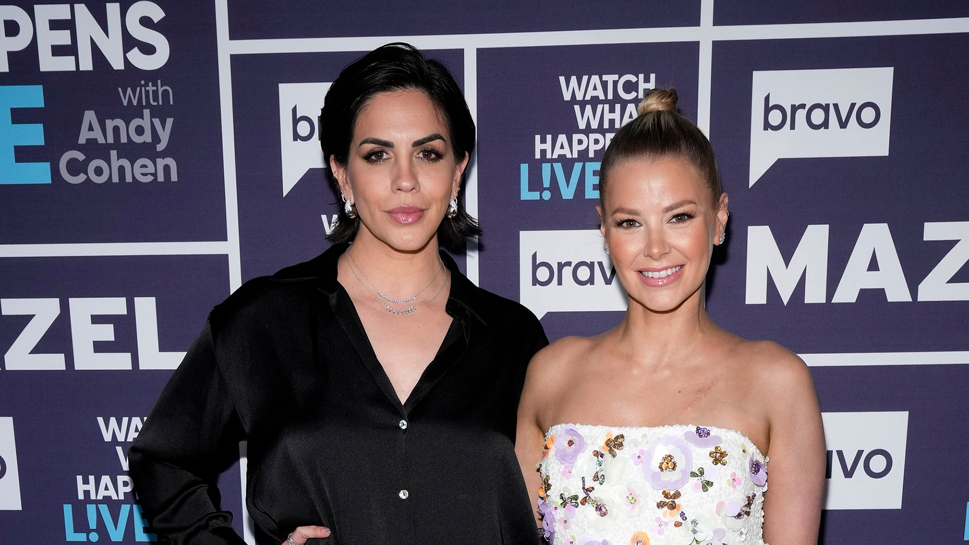 WATCH WHAT HAPPENS LIVE WITH ANDY COHEN -- Episode 21076 -- Pictured: (l-r) Ariana Madix, Katie Maloney -- (Photo by: Charles Sykes/Bravo via Getty Images)