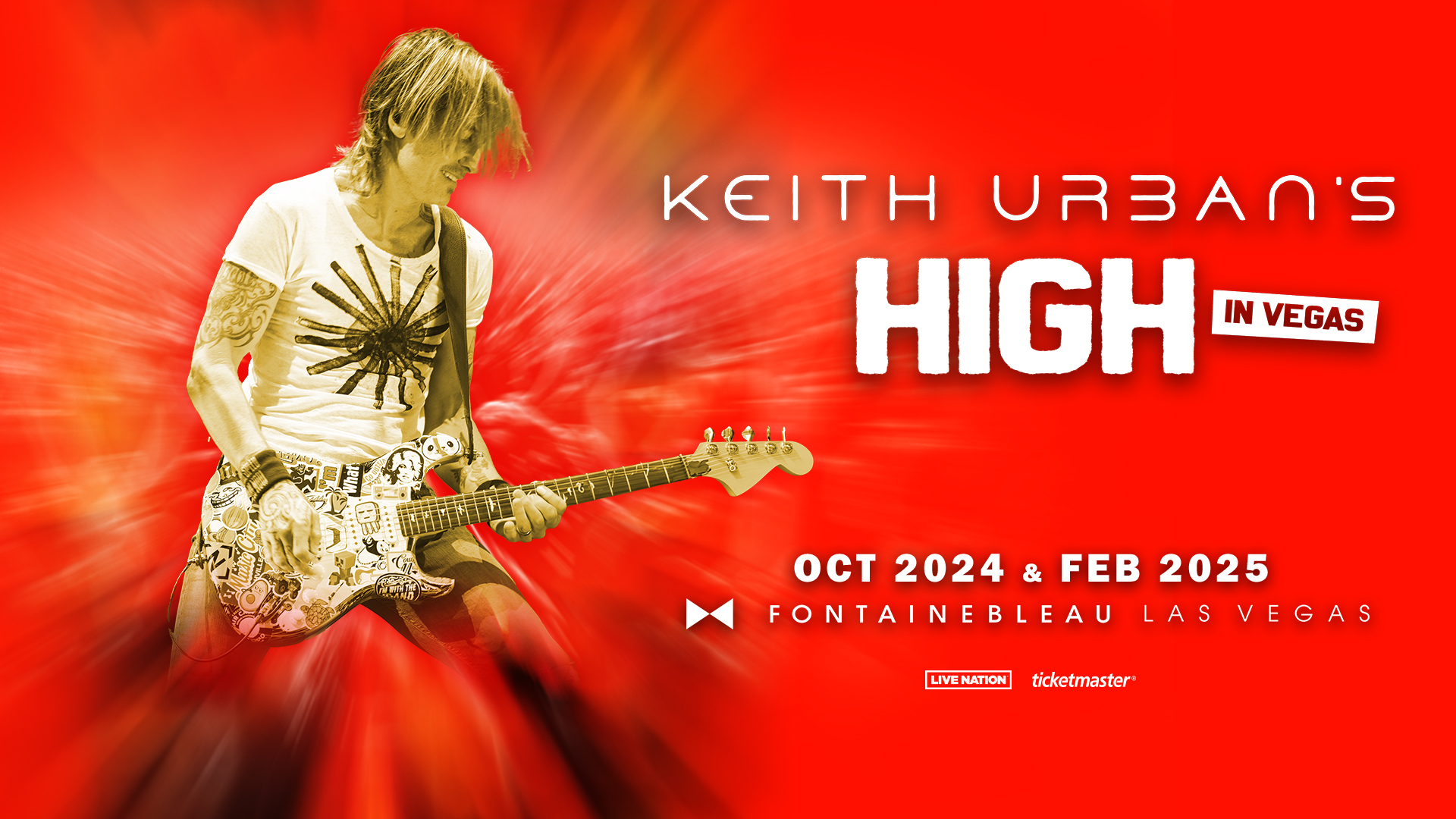 Get Presale Tickets to Keith Urban's HIGH in Vegas Shows
