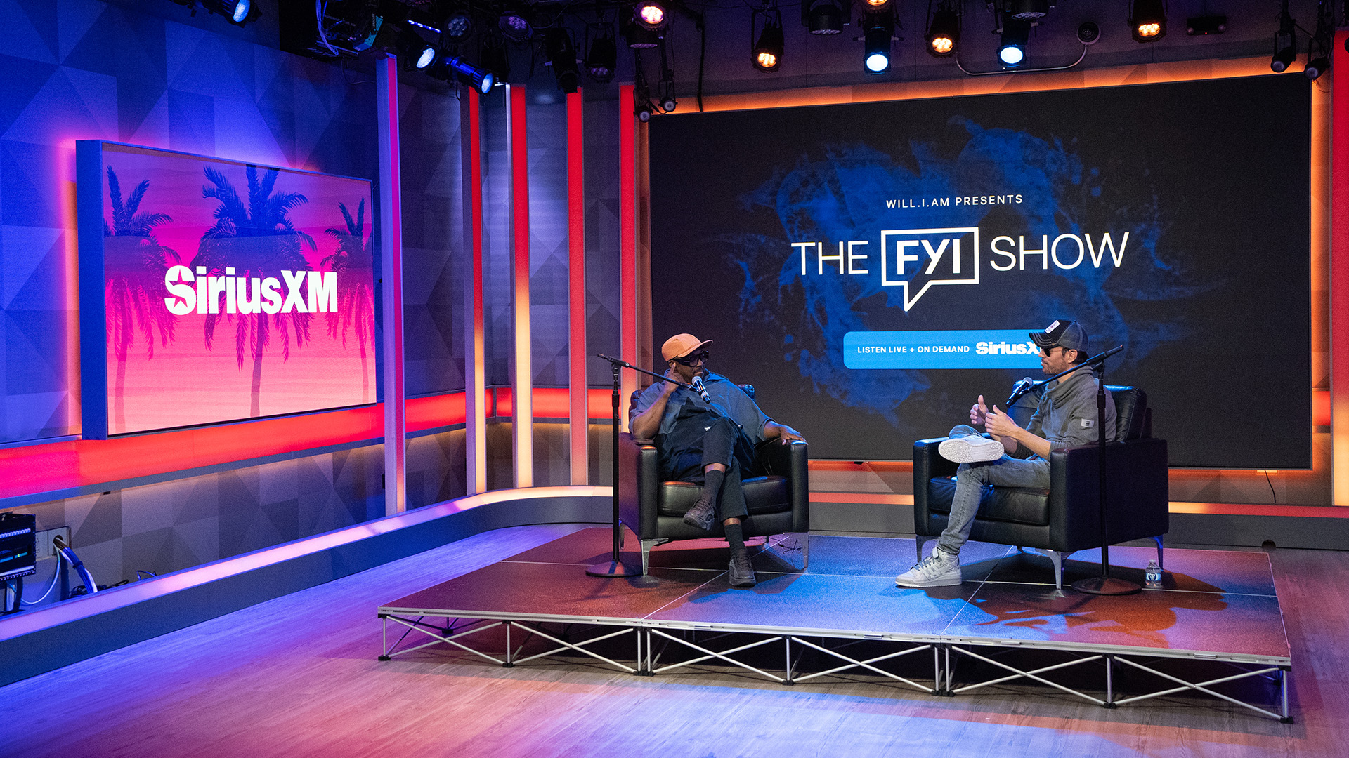 Enrique Iglesias and will.i.am on 'will.i.am Presents the FYI Show' at the SiriusXM Miami Studios - May 2024