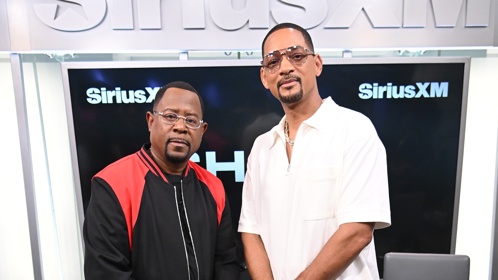NEW YORK, NEW YORK - JUNE 04: (L-R) Martin Lawrence and Will Smith attend SiriusXM's Town Hall with the cast of 'Bad Boys: Ride Or Die' at SiriusXM Studios on June 04, 2024 in New York City. (Photo by Noam Galai/Getty Images for SiriusXM)