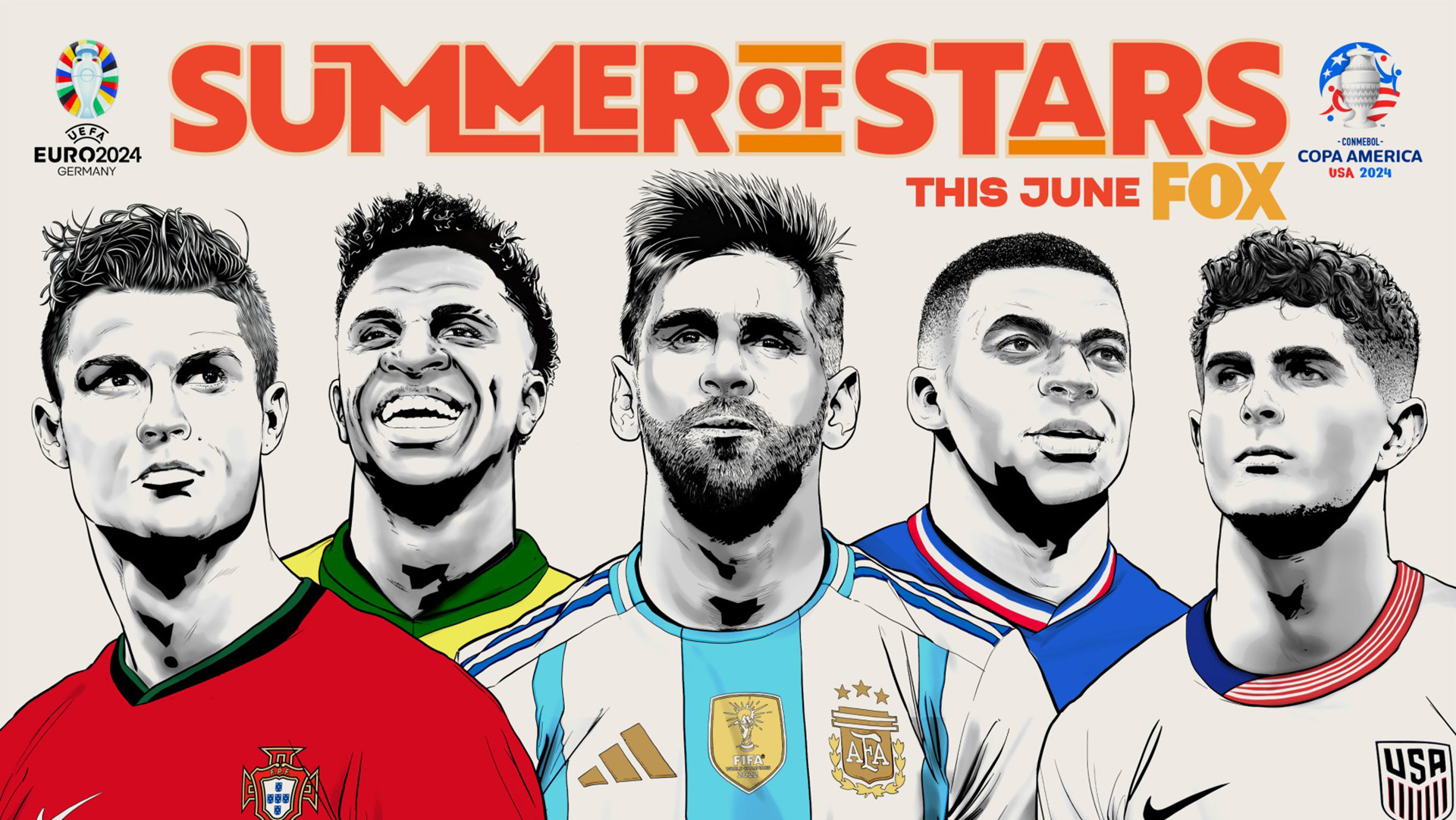 FOX Sports on SiriusXM - Summer of Stars - Copa América and EURO 2024
